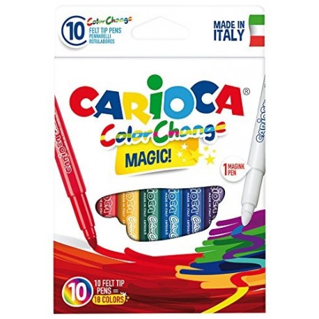 Carioca 42737 COLOR CHANGE - Pennarelli magici scatola 10pz colori