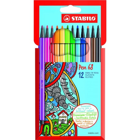 PENNARELLI STABILO PEN68 12PZ  - 6812-7