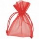 BUSTA ORGANZA 17X24 CM ROSSO - 764-08