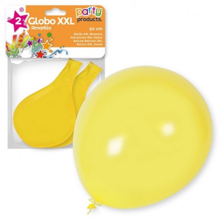 PALLONCINI XXL 2PZ GIALLO 50CM  - 68081