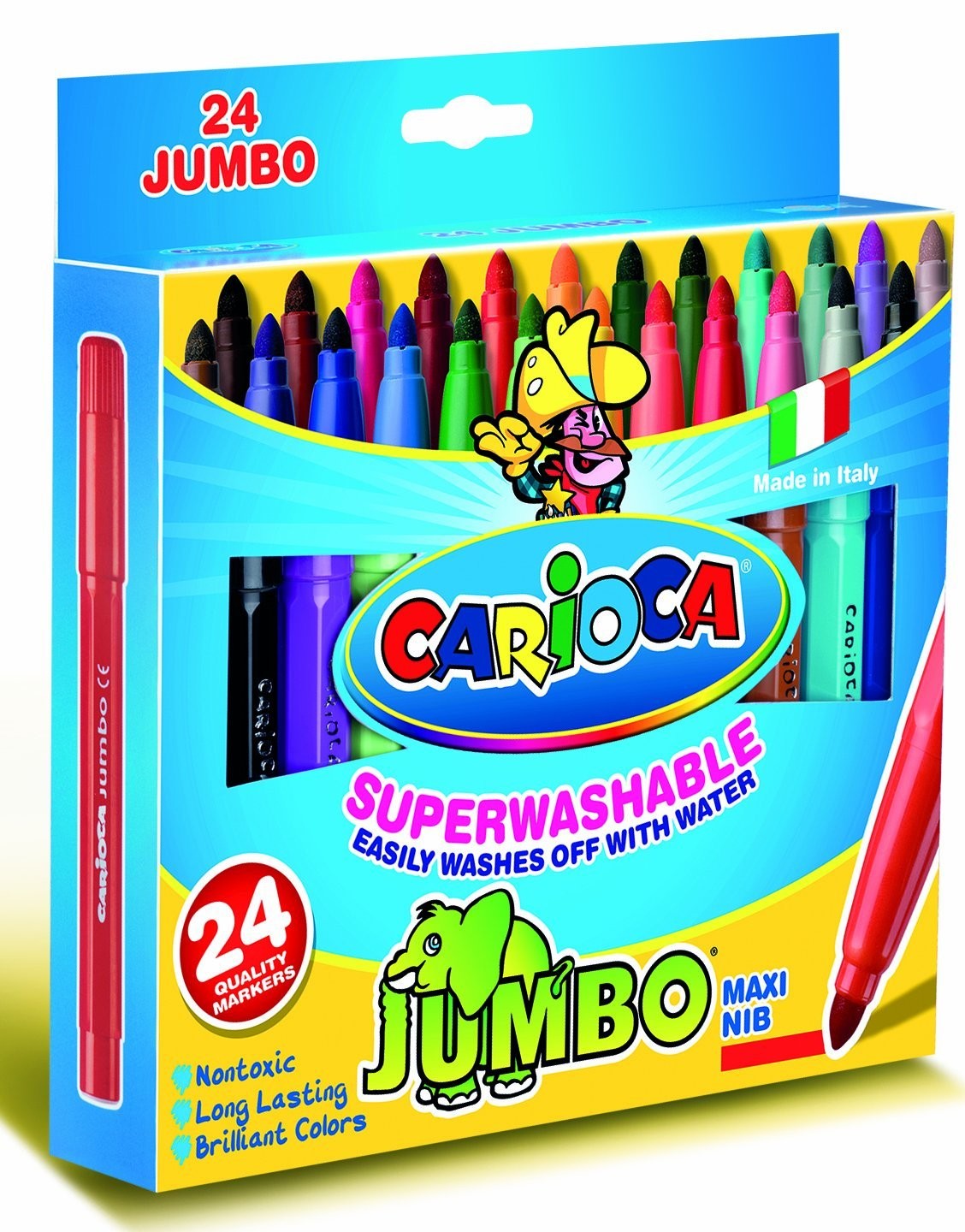 CARIOCA PENNARELLI PUNTA MAXI JUMBO 12PZ