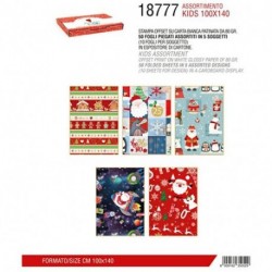 CARTA REGALO NATALE KIDS 50FF 100X140