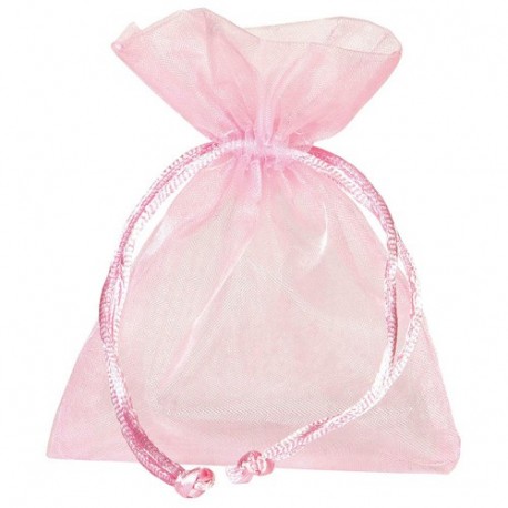 BUSTA ORGANZA 9X12 CM ROSA - 762-03