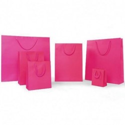 SHOPPER T/U 16X19+8CM FUCSIA MANICO