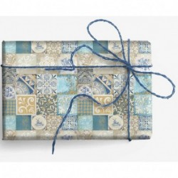 CARTA REGALO PIEGATA BLUE TILES -