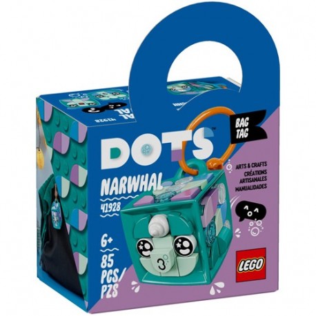 LEGO DOTS BAG TAG NARVALO - 41928