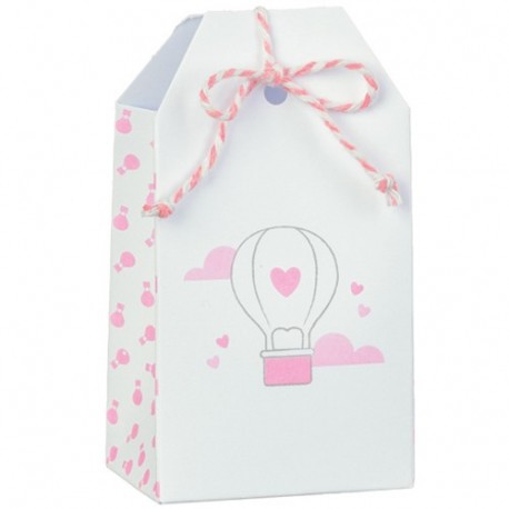 TAG 55X35X100 BALLON ROSA - 17824C