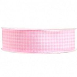 NASTRO VICHY 25MMX20MT ROSA 21 - 9648