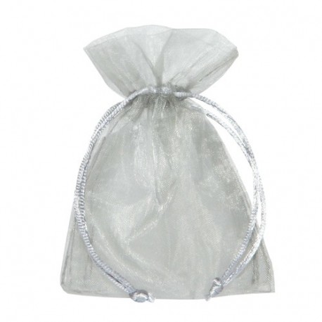 BUSTA ORGANZA 12X17 CM ARGENTO - 763 40