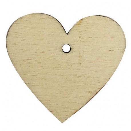 DECORAZIONE IN LEGNO CUORE MM27X30 -