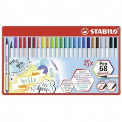 PENNARELLI STABILO PEN68 BRUSH 25PZ