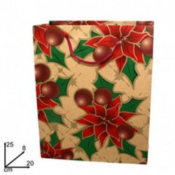 BUSTA CARTA NATALIZIA PICC25X20X8CM  -