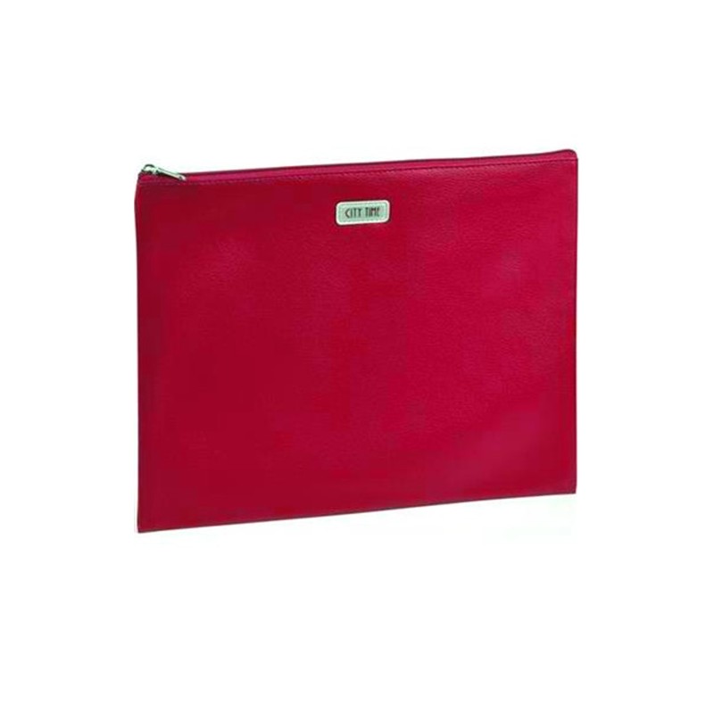 BUSTA PORTA TUTTO ROSSO 25X19 - 61175, BUSTA PORTA DOCUMENTI TESSUTO E  PELLE, Vendita online, Ingrosso