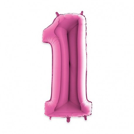 PALLONCINI MYLAR N°1 102CM FUXIA 40"