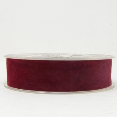 NASTRO DOUBLE VELVET MM25X7MT RED  -