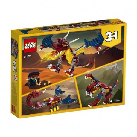 LEGO CREATOR DRAGO DEL FUOCO - 31102