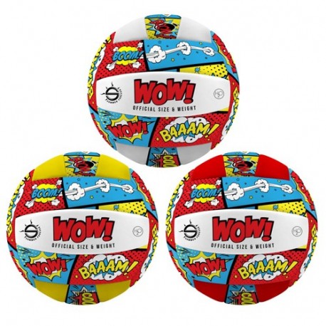 PALLONE VOLLEY WOW CUOIO S5 SGONFIO -