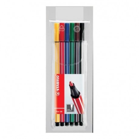 PENNARELLI STABILO PEN68 6PZ - 6806-PL