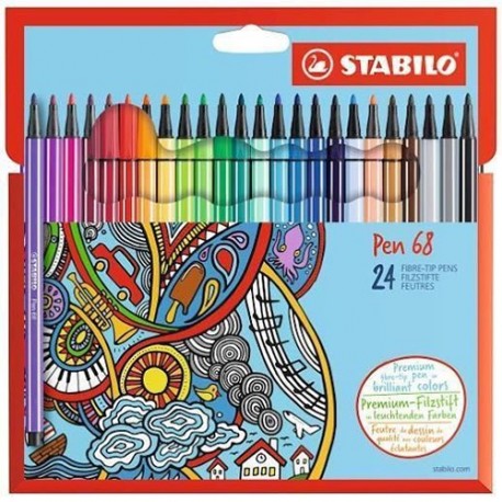 PENNARELLI STABILO PEN68 24PZ  - 6824-7