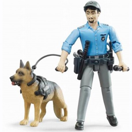 Z/E BRUDER POLIZIOTTO CON CANE - 62150