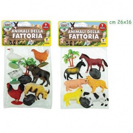 BUSTA ANIMALI FATTORIA 9PZ - 66334