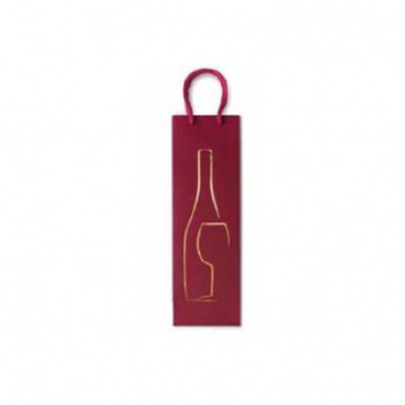 SHOPPER BOTTIGLIA ROSSO 12X37X9 175D