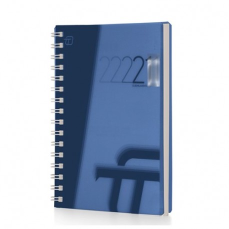 AGENDA 25 GIORN.15X21 SPIRALATA BLU