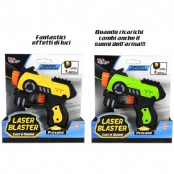 PISTOLA LASER BLASTER L/S 15CM BL -