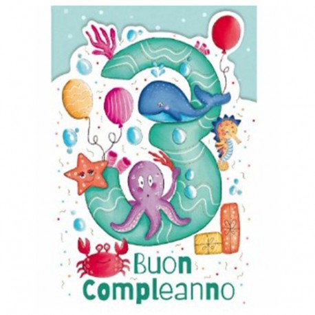 BIGLIETTO BUON COMPLEANNO - FA00138BC/12