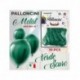 PALLONCINI VERDE SCURO METAL 10" (CONF10