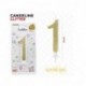 CANDELINE GLITTER ORO N. 1 12CM  -