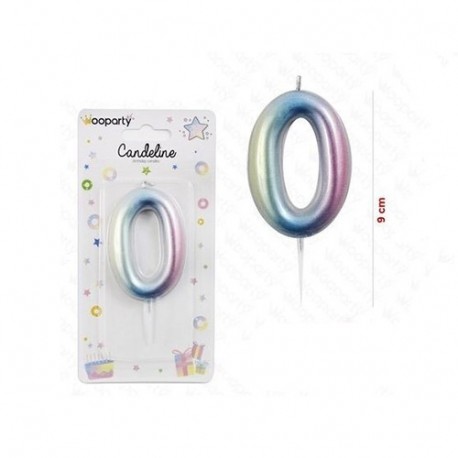 CANDELINE PASTEL METAL N. 0 9CM  -