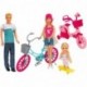 GIRL FASHION DOLL FAMIGLIA  C/BICI SCAT