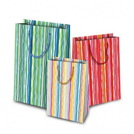 SHOPPER 25X12X35CM RIGATO  - 54753