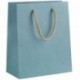 SHOPPER T/U  16X19+8CM AZZURRO -