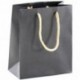 SHOPPER IN CARTA 16X19+8CM NERO -