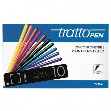 PENNARELLO TRATTO PEN COLOR 10PZ SCATOLA