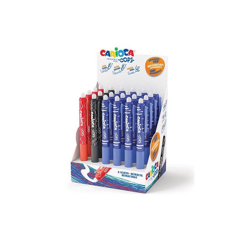 PENNA CANCELLABILE CARIOCA A SCATTO 24PZ, CARIOCA, Vendita online, Ingrosso