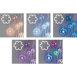 COLLANA BRILLY 10 FIORI MICROLED COLORI