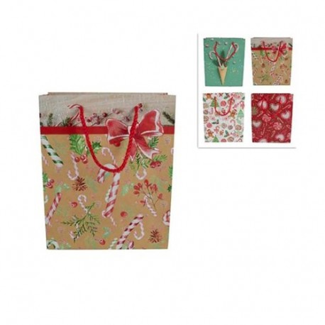 SHOPPER NATALE 18X14X7CM  -