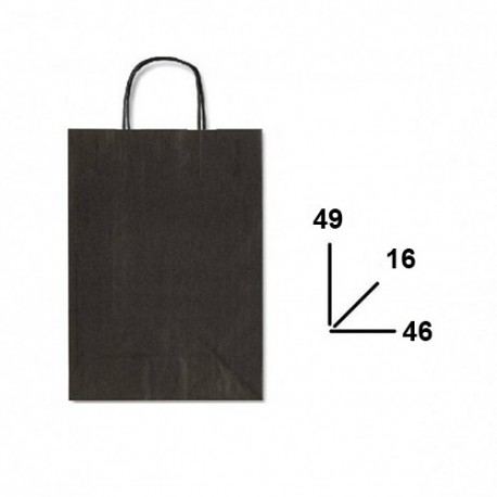 SHOPPER IN CARTA 46X16X49CM NERA -