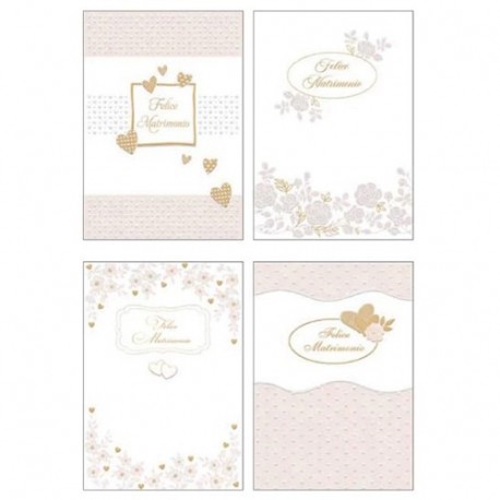 BIGLIETTO FELICE MATRIMONIO 12PZ