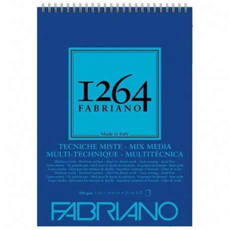 1264 BLOCCO FABRIANO T/M A5 SPI.LC. 300G