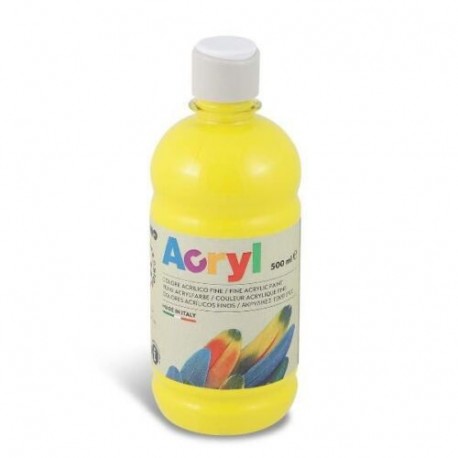 TEMPERA  ACRILICA 500ML GIALLO 100HP