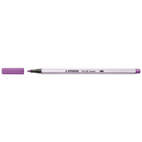 PENNARELLI STABILO PEN68 BRUSH PRUGNA