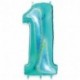 PALLONCINI MYLAR N°1 102CM ACQUA MARINA