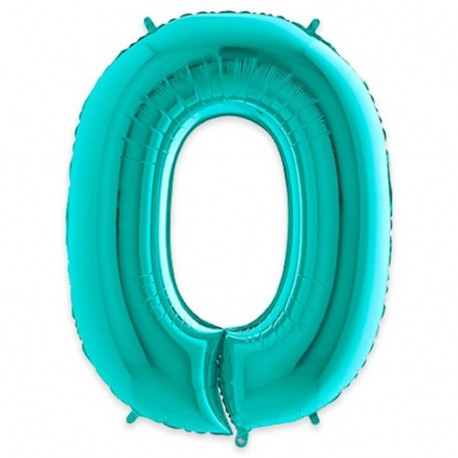 PALLONCINI MYLAR N°0 102CM ACQUA MARINA