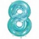 PALLONCINI MYLAR N°8 102CM ACQUA MARINA