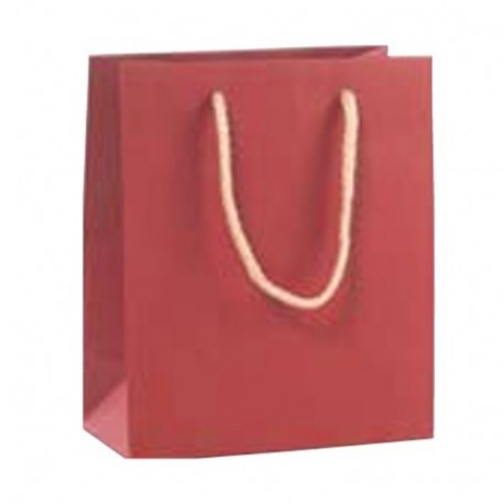 SHOPPER IN CARTA 24X35+24CM ROSSO -