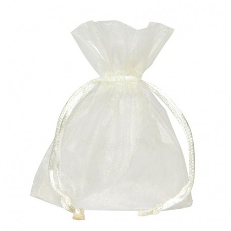 BUSTA ORGANZA 9X12 CM CREMA - 762 02V